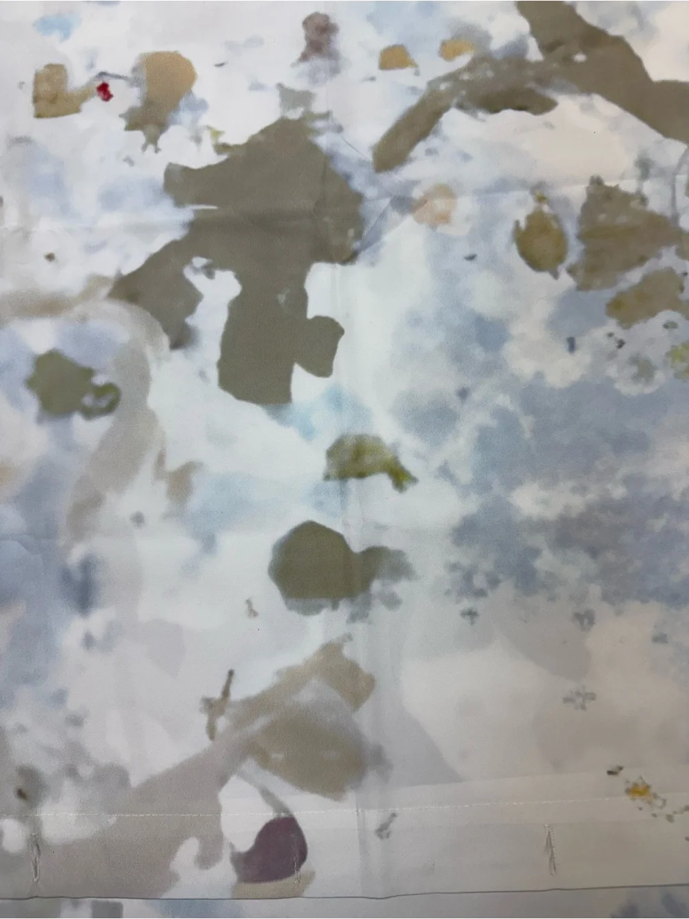 Orren Ellis Frosted Cake Abstract Shower Curtain NWOT Abstract Grey Blue